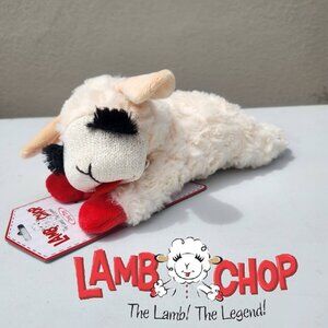 NEW Multipet Lamb Chop Dog Plush Toy Squeaky 10" Squeakers Squeaking Animal Plus
